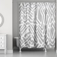 thumbnail image 1 of Creative Products Wild Pattern Gray 71 x 74 Shower Curtain, 1 of 2