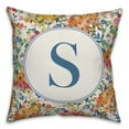 thumbnail image 1 of Creative Products Wildflower Monogram - S 18x18 Spun Poly Pillow, 1 of 3