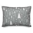thumbnail image 1 of Creative Products Winter Christmas Tree Pattern 14x20 Spun Poly Pillow, 1 of 2