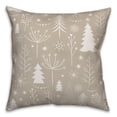 thumbnail image 1 of Creative Products Winter Christmas Tree Pattern 16x16 Spun Poly Pillow, 1 of 2