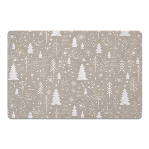 Creative Products Winter Pattern - Tan 27x18 Floor Mat