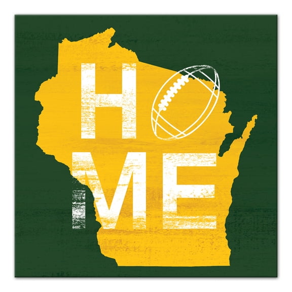Creative Products Wisconsin Football State Pride 16x16 Canvas Wall Art