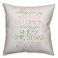 thumbnail image 1 of Creative Products Wishing you joy and cheer 16x16 Spun Poly Pillow, 1 of 3