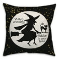 thumbnail image 1 of Creative Products Witch on Broom 18x18 Spun Poly Pillow, 1 of 2