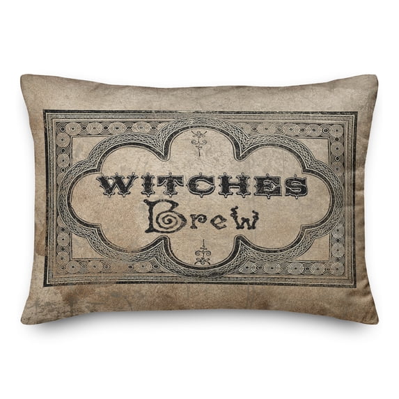 Creative Products Witches Brew Label 2 20 x 14 Spun Poly Pillow