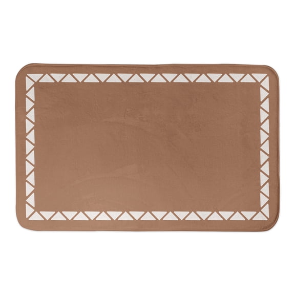 Creative Products Wobbly Triangle Border 34x21 Bath Mat