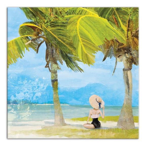 Creative Products Women Between Palms 20 x 20 Canvas Wall Art