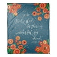 thumbnail image 1 of Creative Products Wonderful Joy Ahead 50x60 Coral Fleece Blanket, 1 of 3