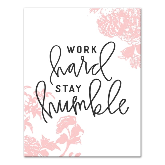 Creative Products Work Hard Stay Humble 11x14 Canvas Wall Art