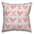 thumbnail image 1 of Creative Products XO Pink 20x20 Spun Poly Pillow, 1 of 2