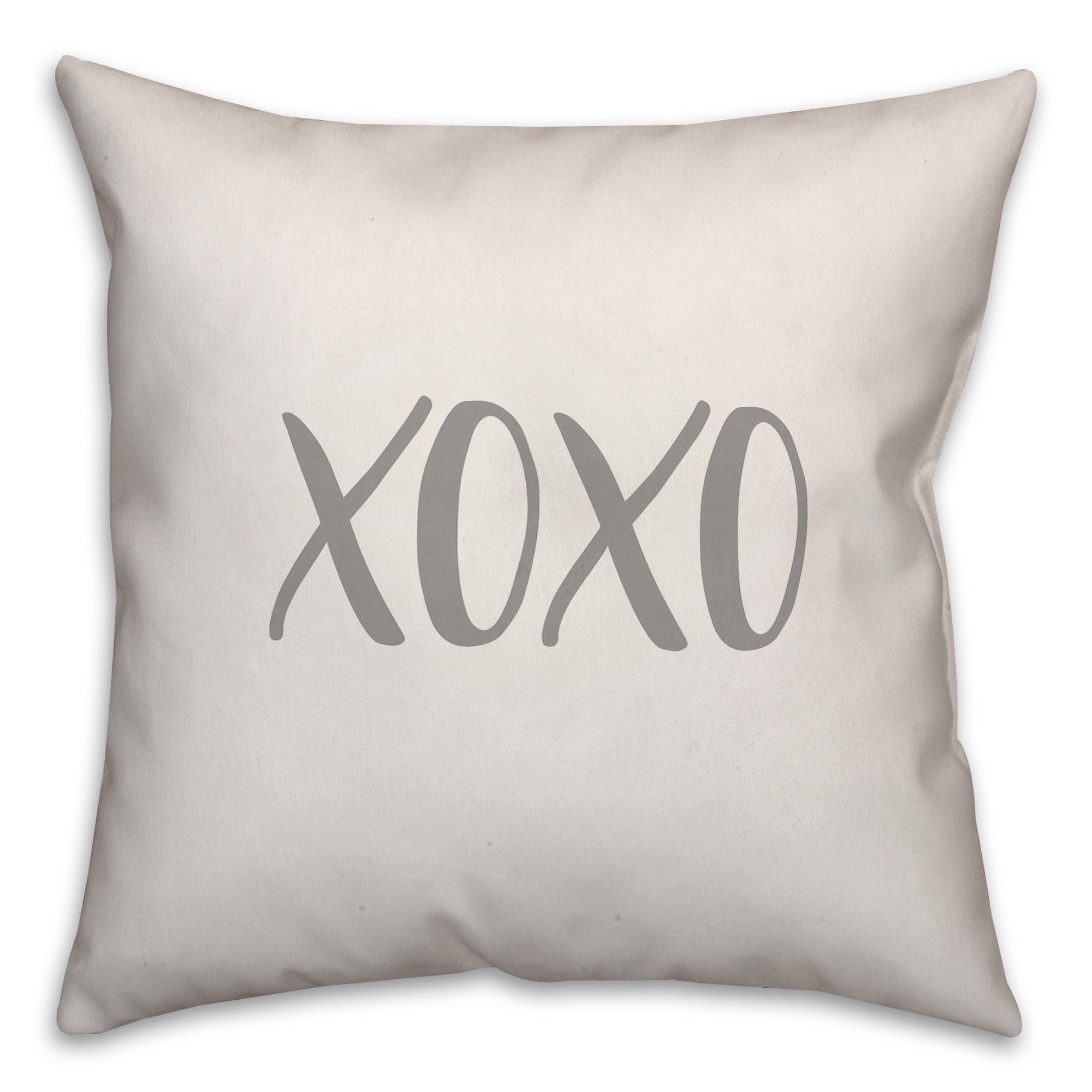 XOXO Cream and Brown Photo-Print Decorative Pillow Xoxo Throw Pillow - Etsy main image 3