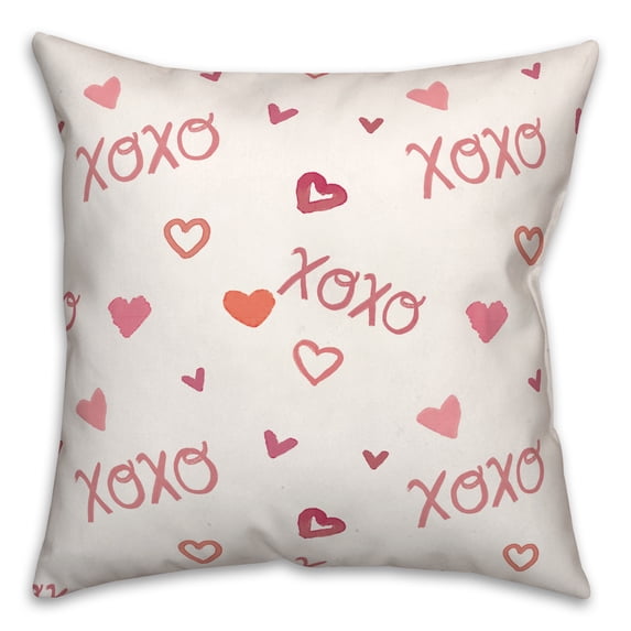 Creative Products XOXO Pattern 18 x 18 Spun Poly Pillow