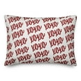 thumbnail image 1 of Creative Products XOXO Script Red 14x20 Spun Poly Pillow, 1 of 2