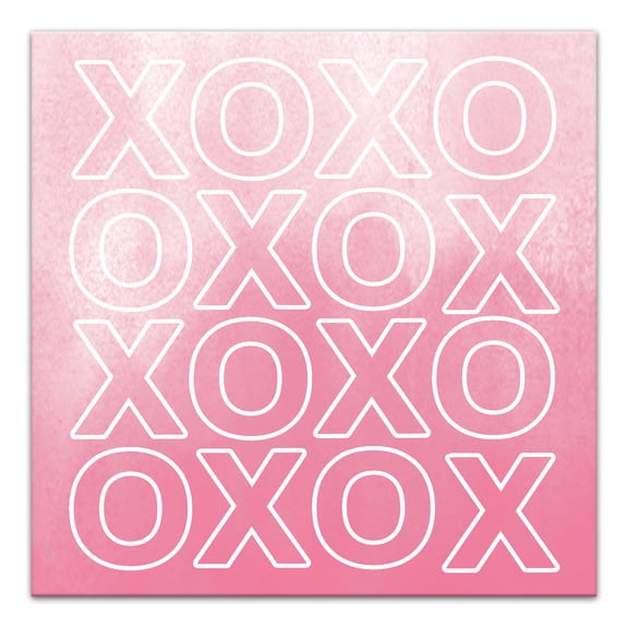 Creative Products Xoxo Watercolor Outline 12 x 12 Canvas Wall Art