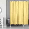 thumbnail image 1 of Creative Products Yellow Abstract Petal Pattern 71x74 Shower Curtain, 1 of 2