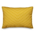 thumbnail image 1 of Creative Products Yellow Chevron 14x20 Spun Poly Pillow, 1 of 2