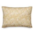 thumbnail image 1 of Creative Products Yellow Dainty Floral 20 x 14 Spun Poly Pillow, 1 of 3
