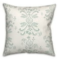 thumbnail image 1 of Creative Products Yellow Floral Crest 18 x 18 Spun Poly Pillow, 1 of 3
