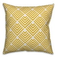 thumbnail image 1 of Creative Products Yellow Geometric Arrow 20x20 Spun Poly Pillow, 1 of 2