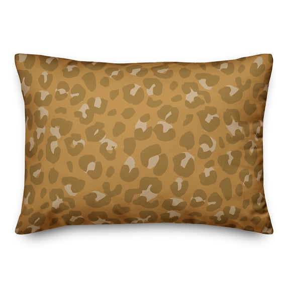 Creative Products Yellow Leopard 20 x 14 Spun Poly Pillow