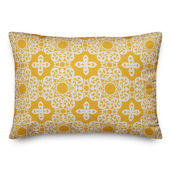 Creative Products Yellow Tile 14x20 Spun Poly Pillow