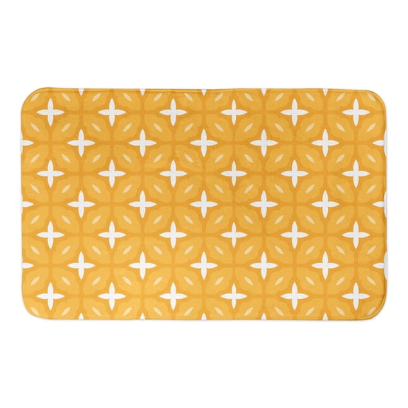Creative Products Yellow Tile 34x21 Bath Mat