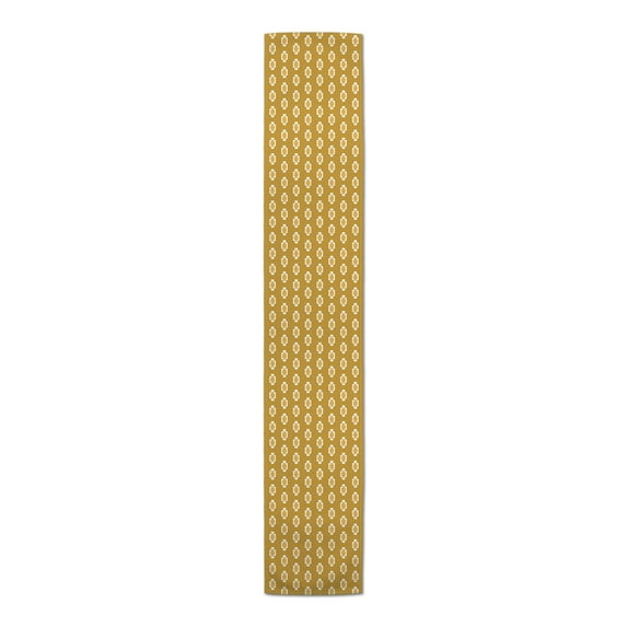 Creative Products Yellow Tribal Block Pattern 16x72 Poly Twill Table Runner