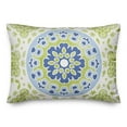 thumbnail image 1 of Creative Products Yellow and Green Flower Mandala 14x20 Indoor / Outdoor Pillow, 1 of 3