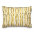 thumbnail image 1 of Creative Products Yellow and White Modern Herringbone 14x20 Spun Poly Pillow, 1 of 2