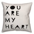 thumbnail image 1 of Creative Products You Are My Heart 18x18 Spun Poly Pillow, 1 of 2