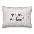 thumbnail image 1 of Creative Products You Are My Heart in Pink Hearts Pattern 14x20 Spun Poly Pillow, 1 of 1