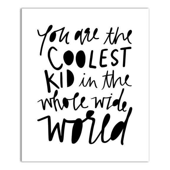 Creative Products You Are The Coolest Kid in the World 20x24 Canvas Wall Art