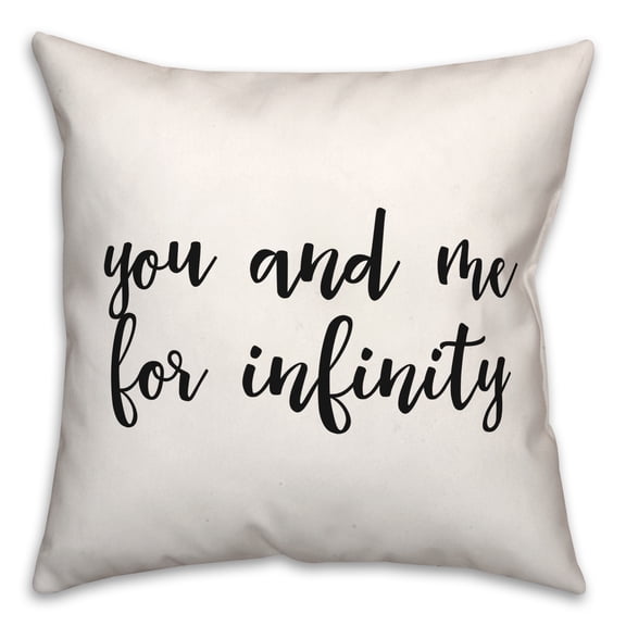 Creative Products You Me Infinity 18x18 Spun Poly Pillow