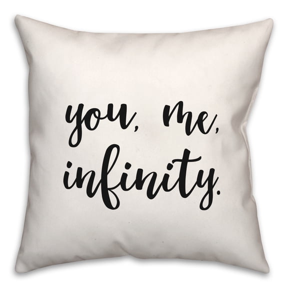 Creative Products You Me Infinity 2 18x18 Spun Poly Pillow