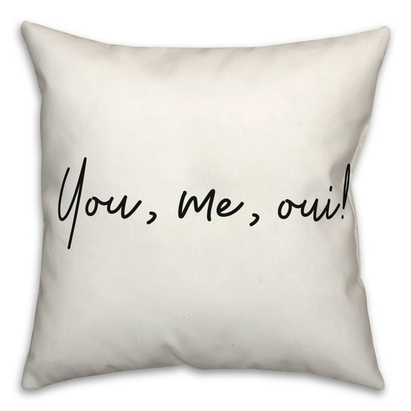 Creative Products You Me Oui 18x18 Spun Poly Pillow