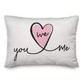 thumbnail image 1 of Creative Products You Me We 14x20 Spun Poly Pillow, 1 of 3