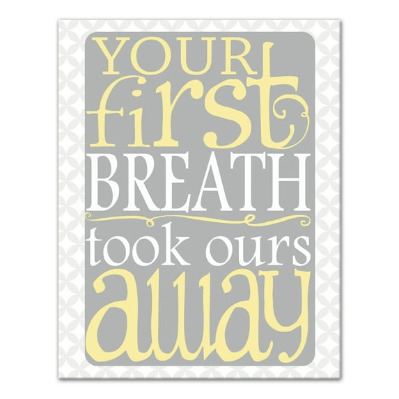 Creative Products Your First Breath 11x14 Canvas Wall Art
