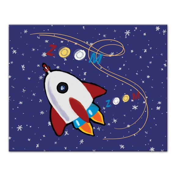 Creative Products ZOOM Space Ship 20x16 Canvas Wall Art