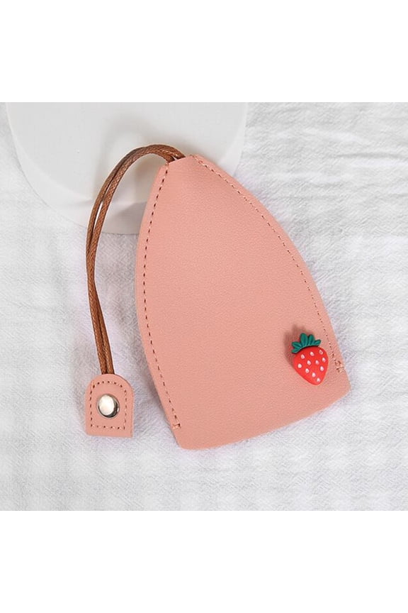 Creative Pull-Out Key Case Cover Leather Large-Capacity Key Sleeve Keychain Bag Female Car Keychain Cover Organizer Pouch