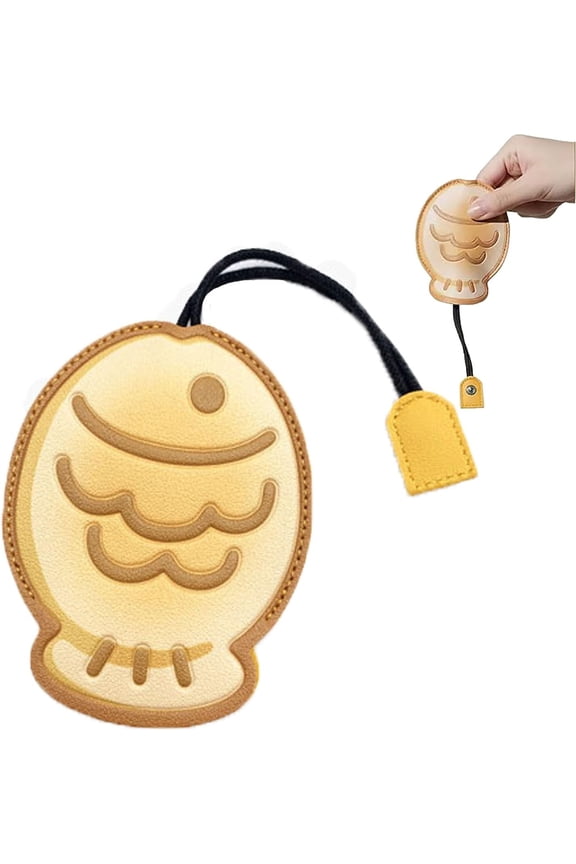 Creative Pull-Out Key Pouch, Cute PU Leather Retractable Key Holder Case, Protective Keychain Cover for Women