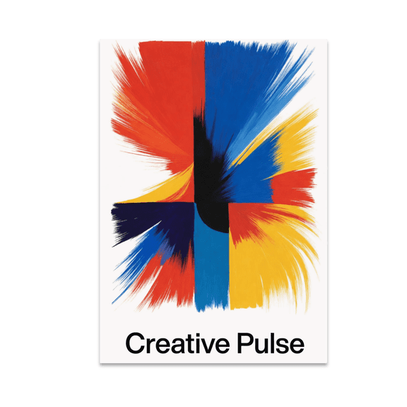 Creative Pulse Abstract Wall Art - Art Enthusiast - 13x19 Poster Print