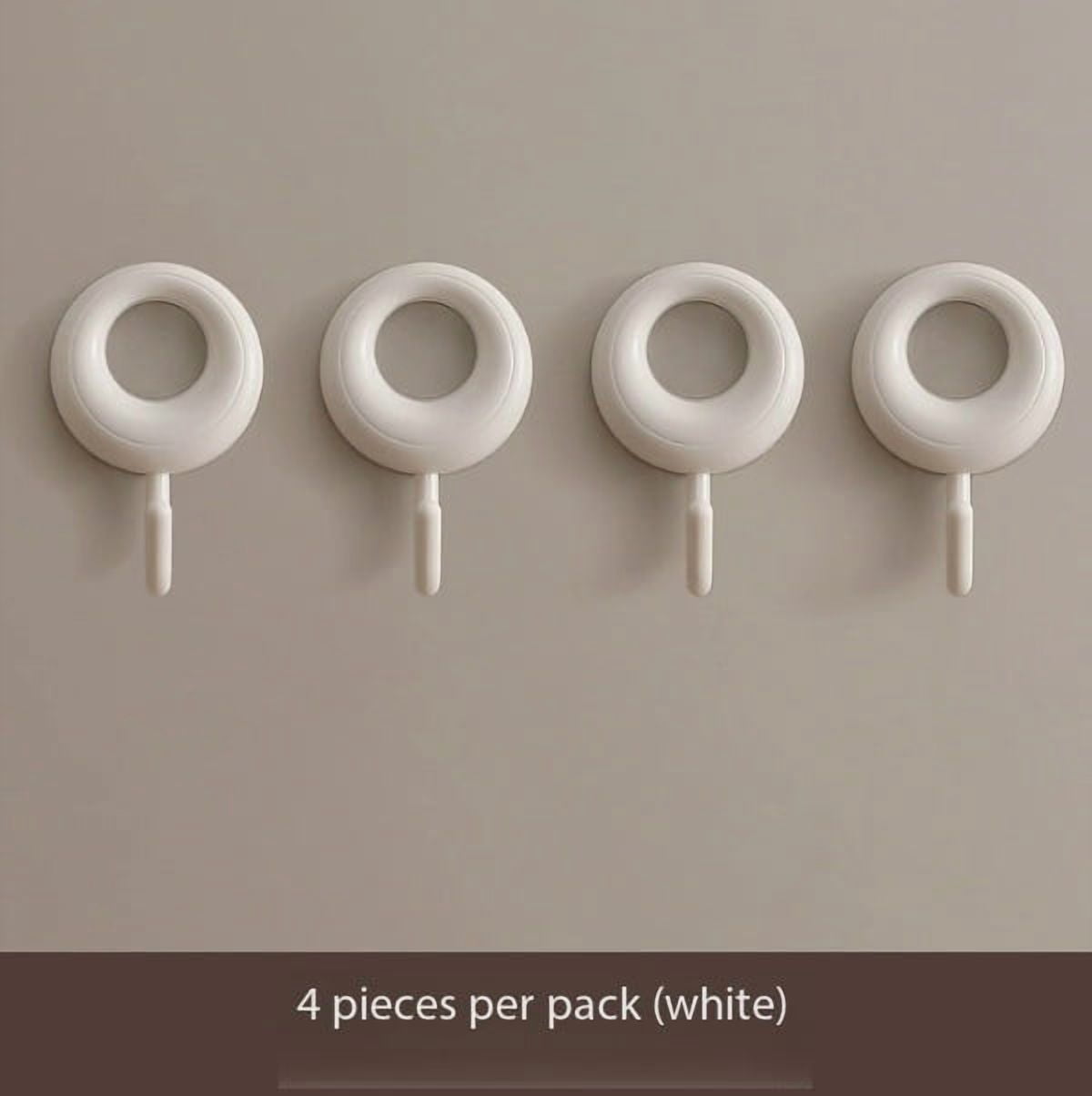 Creative Punch-Free Bathroom and Kitchen Hooks - Strong Adhesive Multi ...