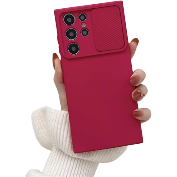 Creative Push Window Solid Colour Phone Case, Full Lens Protection, Drop Proof, for Samsung Galaxy A53 A33 A73 A22 A31 A32 A51 A52 A71 A23 A13 A72 A54 Phone Case (Red,A13 4G)