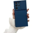 thumbnail image 1 of Creative Push Window Solid Colour Phone Case, Full Lens Protection, Drop Proof, for Samsung Galaxy A53 A33 A73 A22 A31 A32 A51 A52 A71 A23 A13 A72 A54 Phone Case (Dark Blue,A32 5G), 1 of 8