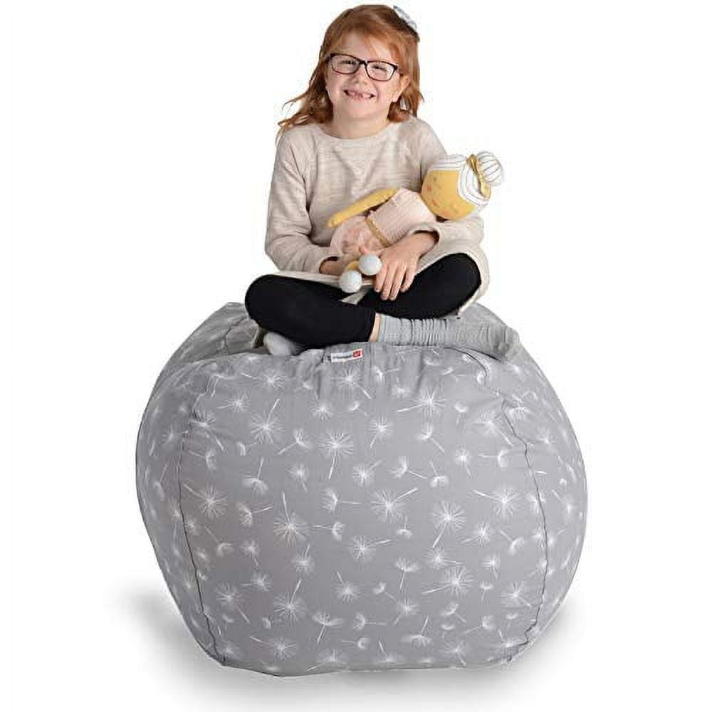 Lukery Bean Bag Chair for Adults (No Filler), Minimalism Bean Bag Cover,  Stuffed Animal Storage Bean Bag Chairs for Kids, 3D Comfy Bean Bags Cotton