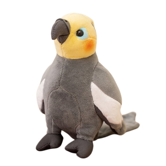 Creative Real Lifelike Parrot Cockatiel Cute Bird Soft Stuffed Doll Photo Props Home Garden Decor