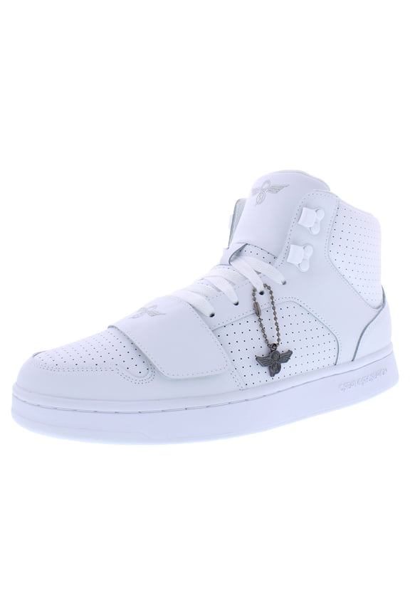 Cesario Hi Mens Shoes Size 9.5, Color: White