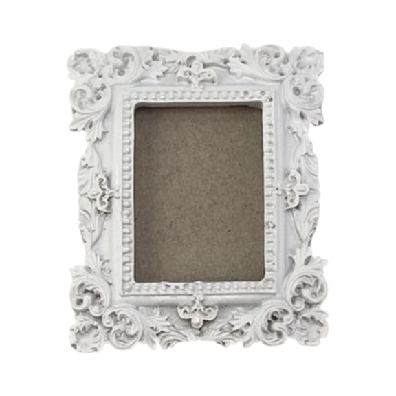 Creative Refrigerator Magnet Magnetic Sticker Photo Frame, Retro Carved Texture Multi - Shapes (Oval Square) Replaceable Photos Secure Magnetic Attachment, For Home Kitchen