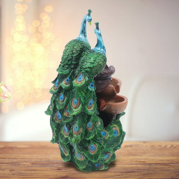 Creative Resin Feng Shui Ball Fountain Buddha Water Feature Waterfall Fountain for Living Room, Bedroom