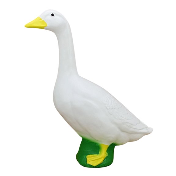 Lynono Cartoon Geese Figurines ResinAn1ma1Garden Statues Funny Geese Sculpture for Home Desk Decoration Funny Geese Sculpture